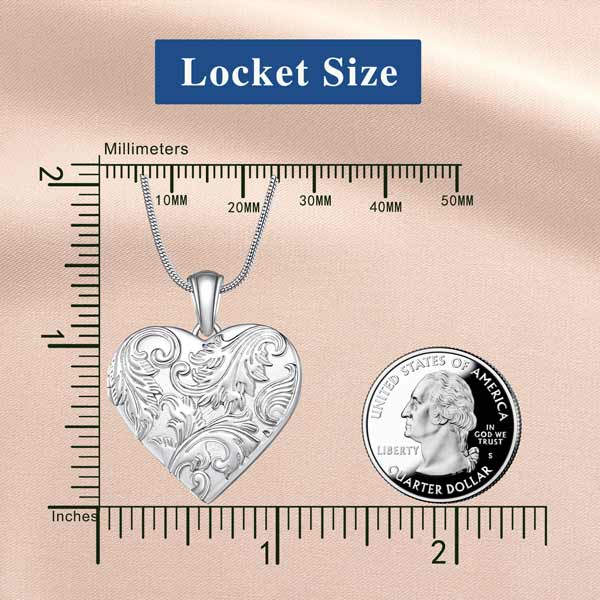 Heart Locket Necklace With Picture