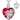 Rose Heart Rhinestone Urn Pendant