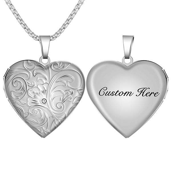 Heart Locket Pendant Necklace