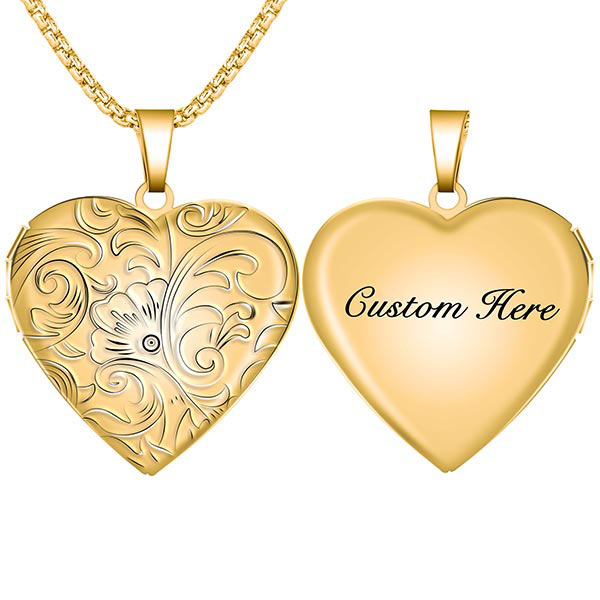 Heart Locket Pendant Necklace