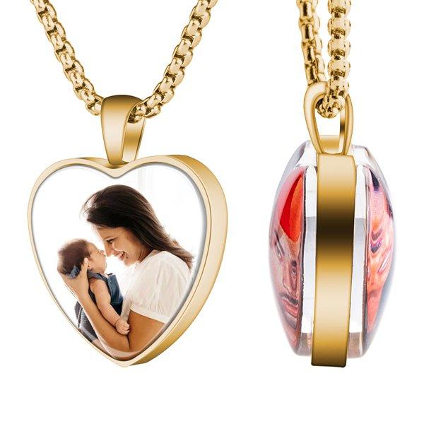 heart picture necklace