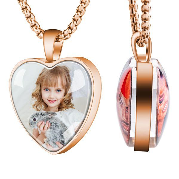 Heart Personalized Picture Necklace