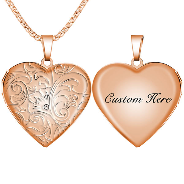 Heart Locket Pendant Necklace