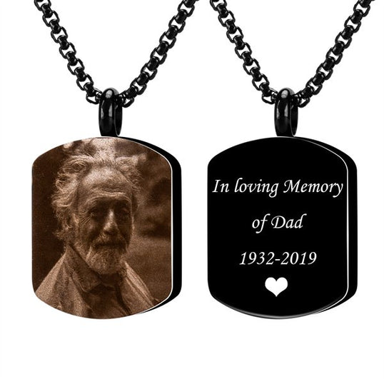 Personalized Cremation Ashes Necklace