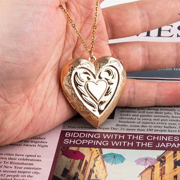 Heart-shape Locket Pendant Necklace