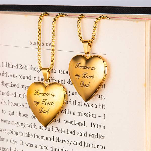 Personalized Heart Locket Necklace