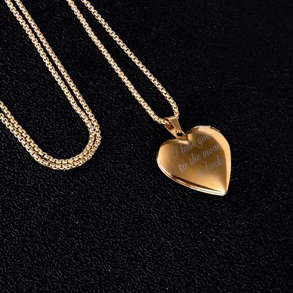 Heart Locket Pendant Necklace