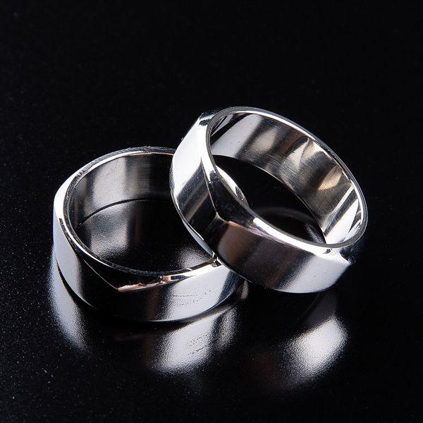 Titanium Steel  Engraved Mens Promise Ring