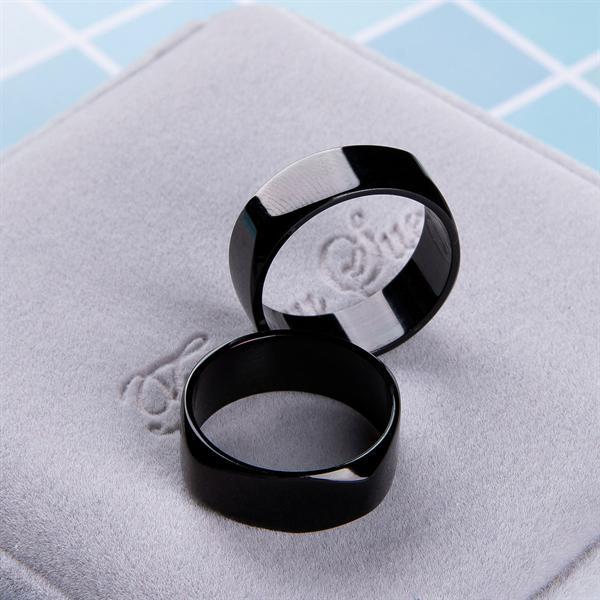 Titanium Steel  Engraved Mens Promise Ring