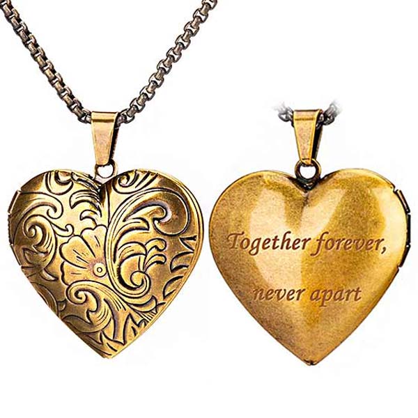 Heart Locket Pendant Necklace