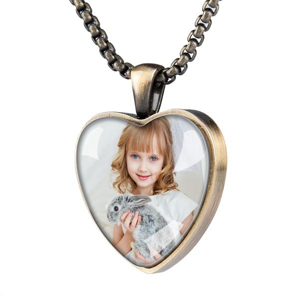 Heart Personalized Picture Necklace